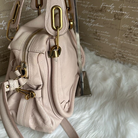Chloe Paraty Blush Pink Leather Handbag - Picture 5 of 14